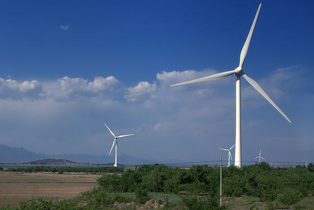 Windkraftanlage in China